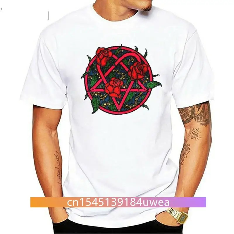 Him Rose Heartagram Women Black Tee Metal Band Shirt Rock Band T-Shirt Xs-Xl Hip-Hop Tee Shirt