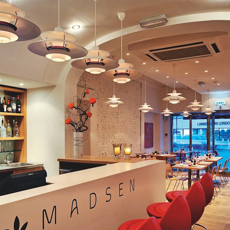 PH 5 подвесной светильник современный разноцветный для столовой бара E27