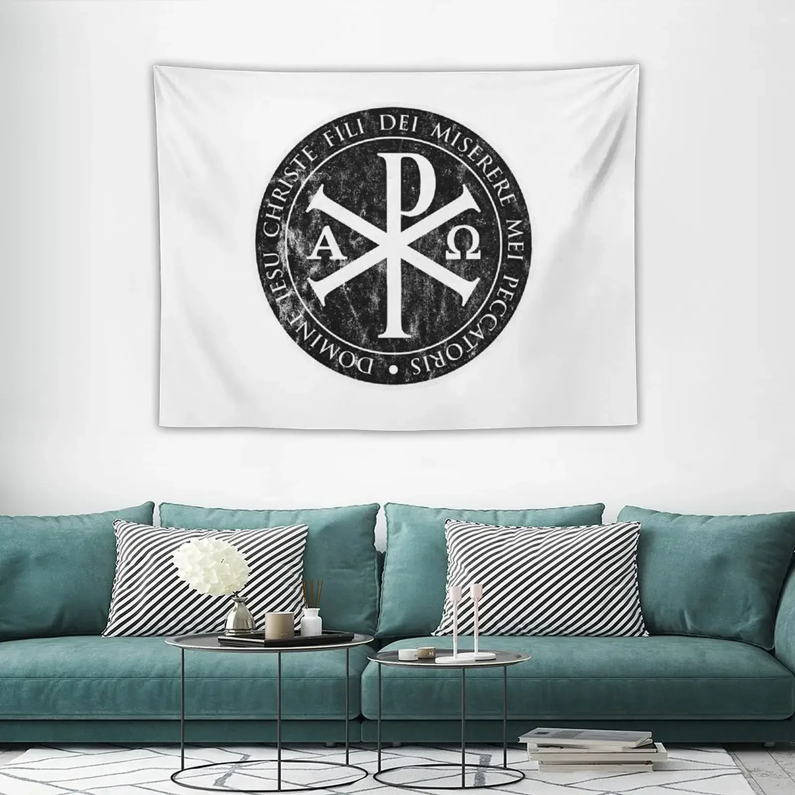 Рождественский Иисус IESU черный подарки для католиков христианские крест гобелен