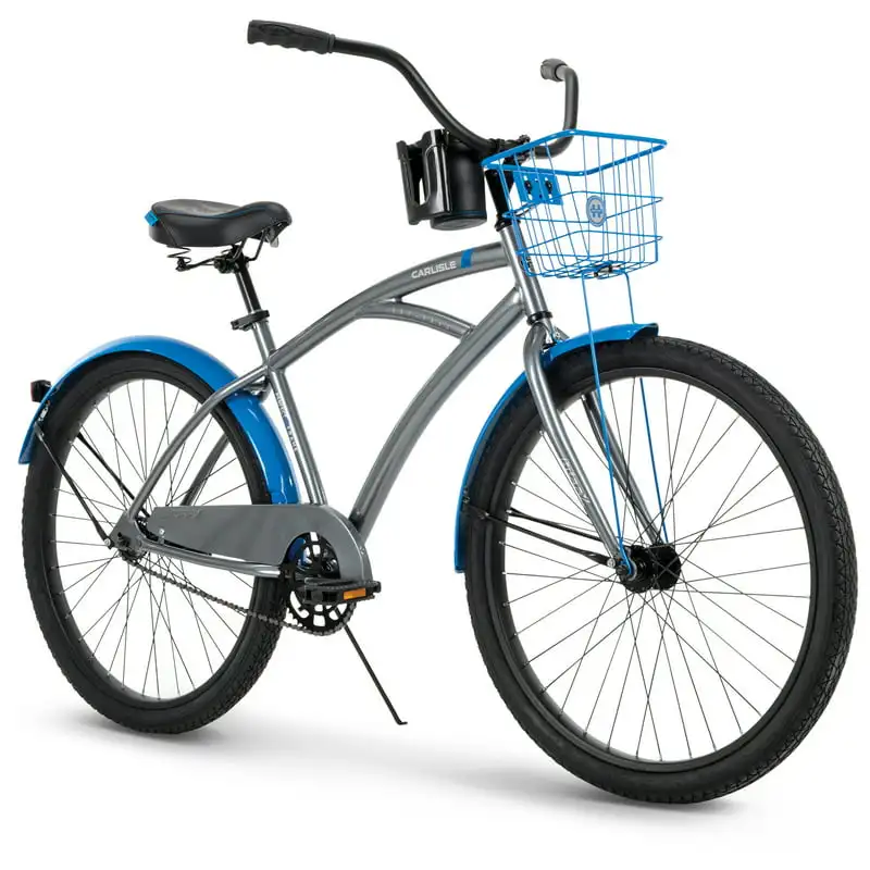 

26-In. Cruiser Bicycle for Men, Gray and Blue