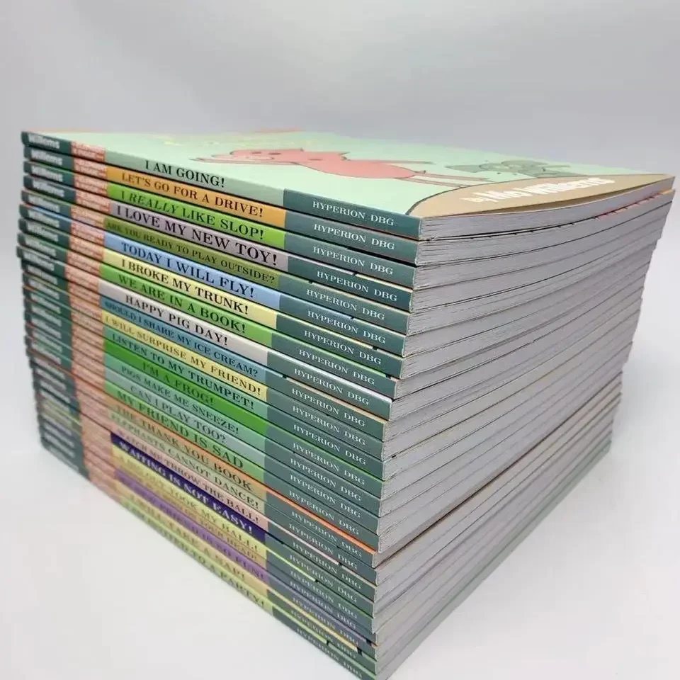 Случайные 10 книг Kawaii An Elephant and Piggies Book Интересная история Детская картинка Книги