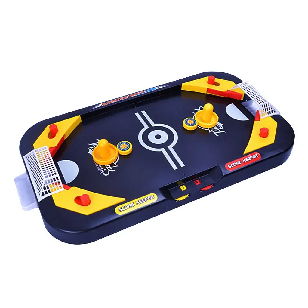 MagiDeal высокое качество 2 в 1 настольная Puck Battle детская игра воздушный Хоккей