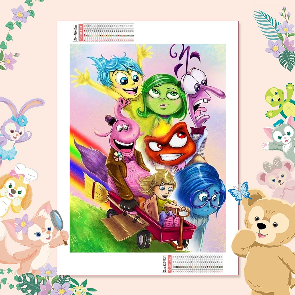 Алмазная Мозаика Диснея Полноразмерный Набор Для Рисования С Радостью Вышивкой