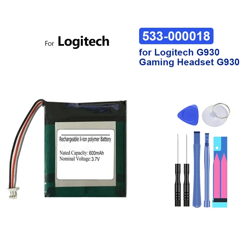 Аккумулятор для Logitech G435 G930 G733 G913 G913TKL G403 G900 G703 X100 UE3500 UE4500 UE3100