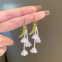 2022 pearl orchid of the valley tassel earhook small fresh earrings new sweet temperament earrings wholesale female