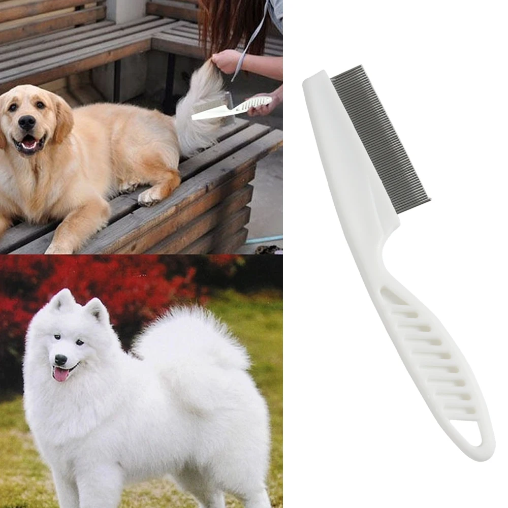 

Pet Animal Comb Care Protection Dog Cat Stainless Steel Comfortable Flea Hair Cleaning Comb Small Size Dense Tooth Flea Removal