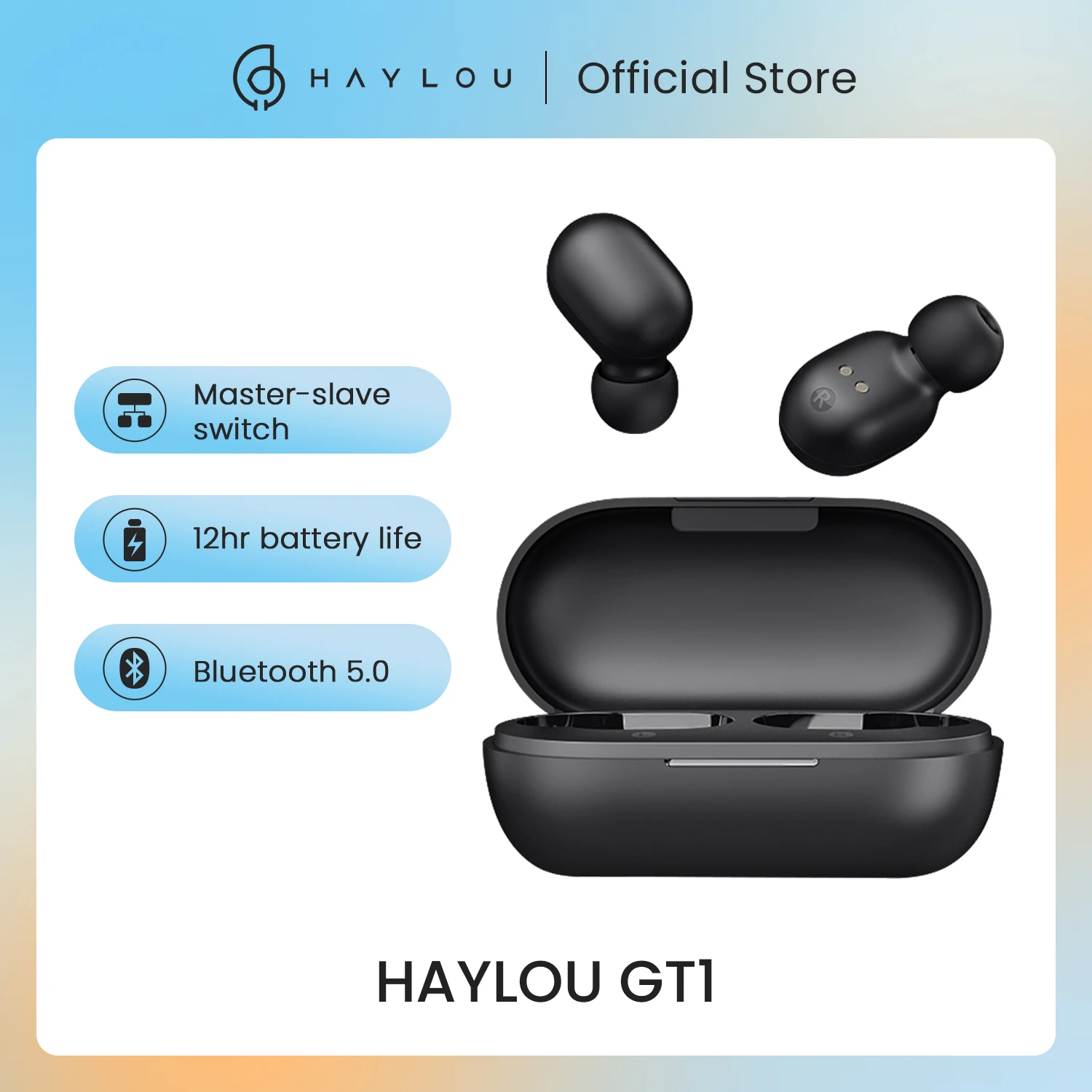  HAYLOU GT1 Fashion Touch Control Wireless Bluetooth 5.0 Earphones IPX5 Waterproof  HD Code  TWS Earbuds 
