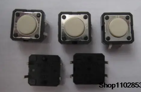 

10 шт. совершенно новый оригинальный планшетофон, мини сенсорный переключатель 12*12*4,3 мм, прямая вперед, подъемная кнопка, вертикальный 4-контактный кнопочный переключатель