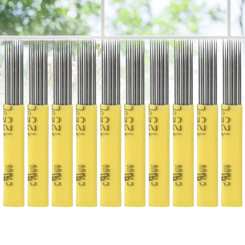 

50pcs Blades Safe Flat Double Row Eyebrows Blades Pen for Eyeliner