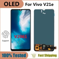6 44 inch oled for vivo v21e v2061 lcd display screen touch panel digitizer assembly panel replacement