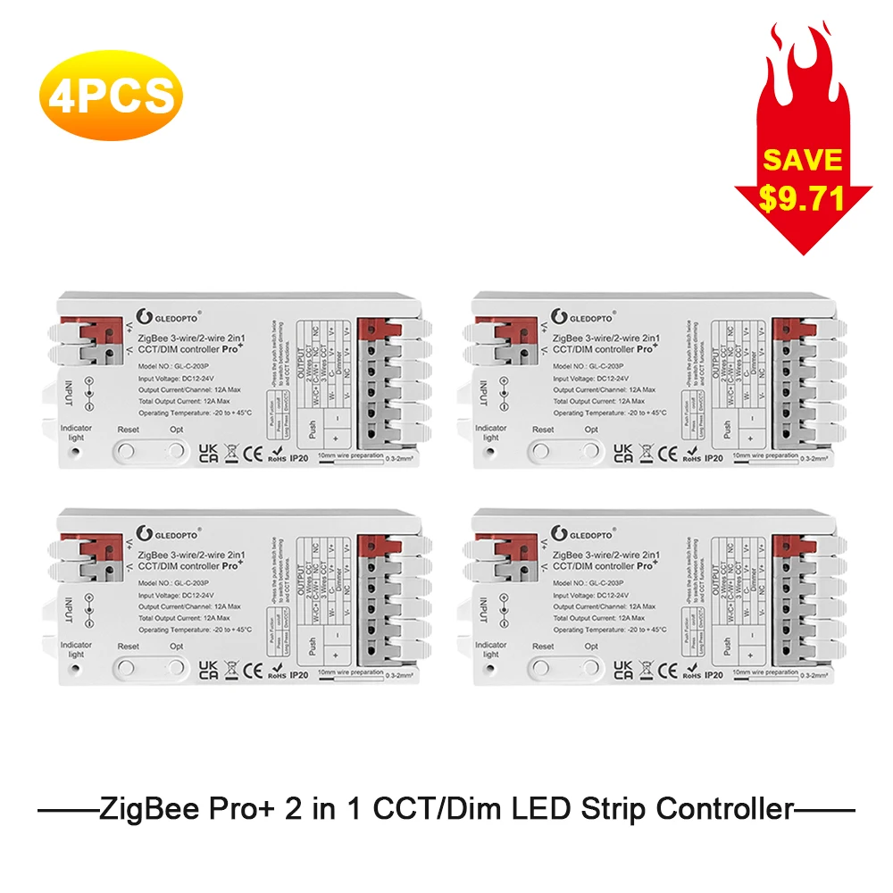 

RGB-контроллер GLEDOPTO ZigBee 3.0 Pro+