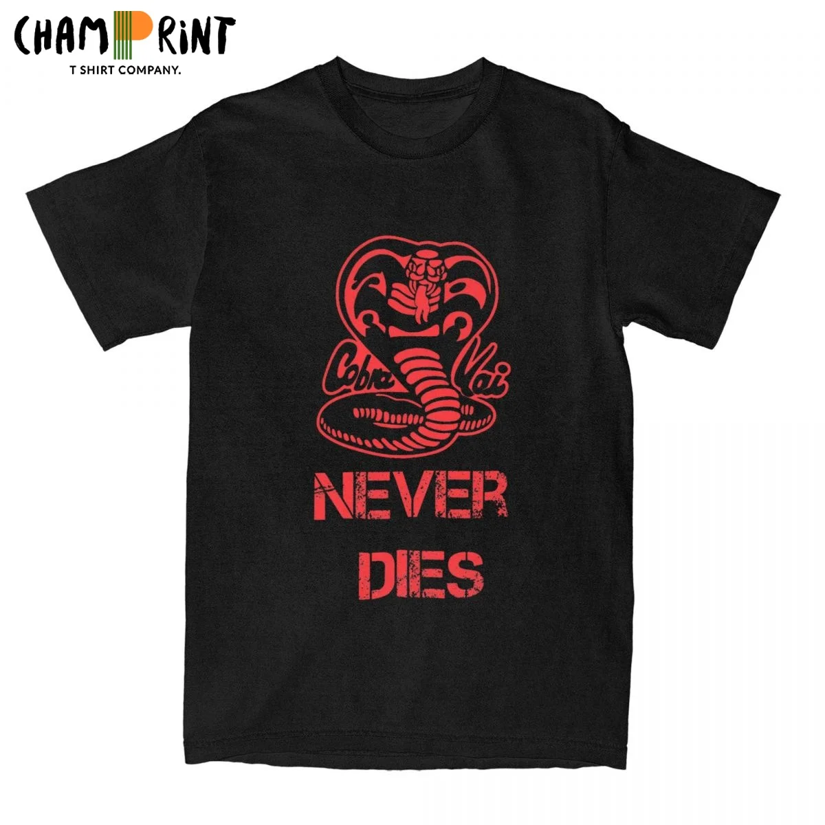 

Cobra Kai Karate Kid 80s T Shirts Men's 100% Cotton Casual T-Shirt Round Neck Never Dies Tee Shirt Short Sleeve Clothes