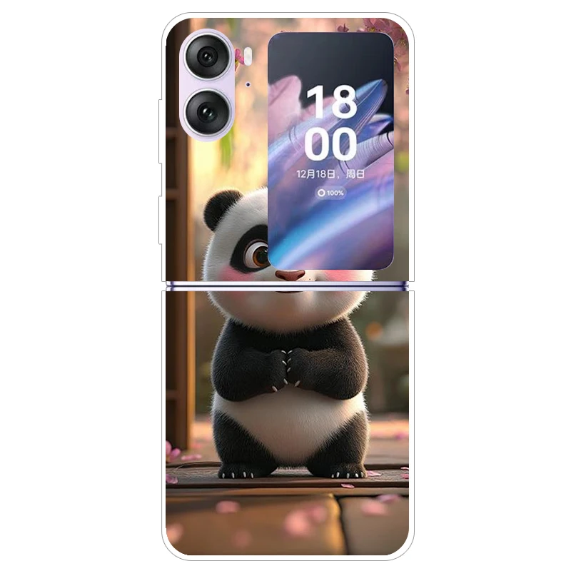 Фото Для Oppo Find N2 Flip 5G Чехол CPH2437 Жесткий ПК Прозрачный чехол для телефона Для Oppo FindN2 Flip Прозрачный чехол PGT110 Para Fundas Чехлы №5