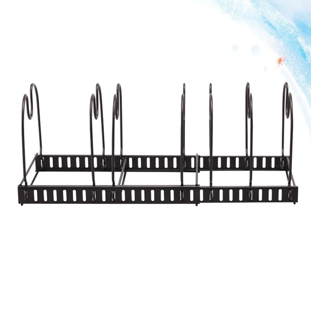 

Desktop Stand Pot Cover Organizer Cutting Board Storage Rack Pot Lid Organizer Dish Storage Rack Plates Drying Rack Flat