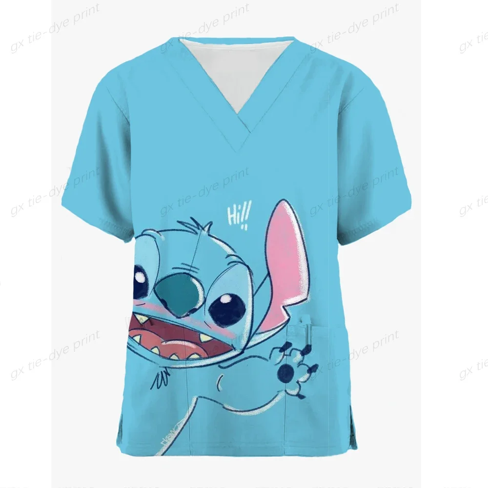 Униформа медсестры для персонала больницы женская униформа с принтом Микки