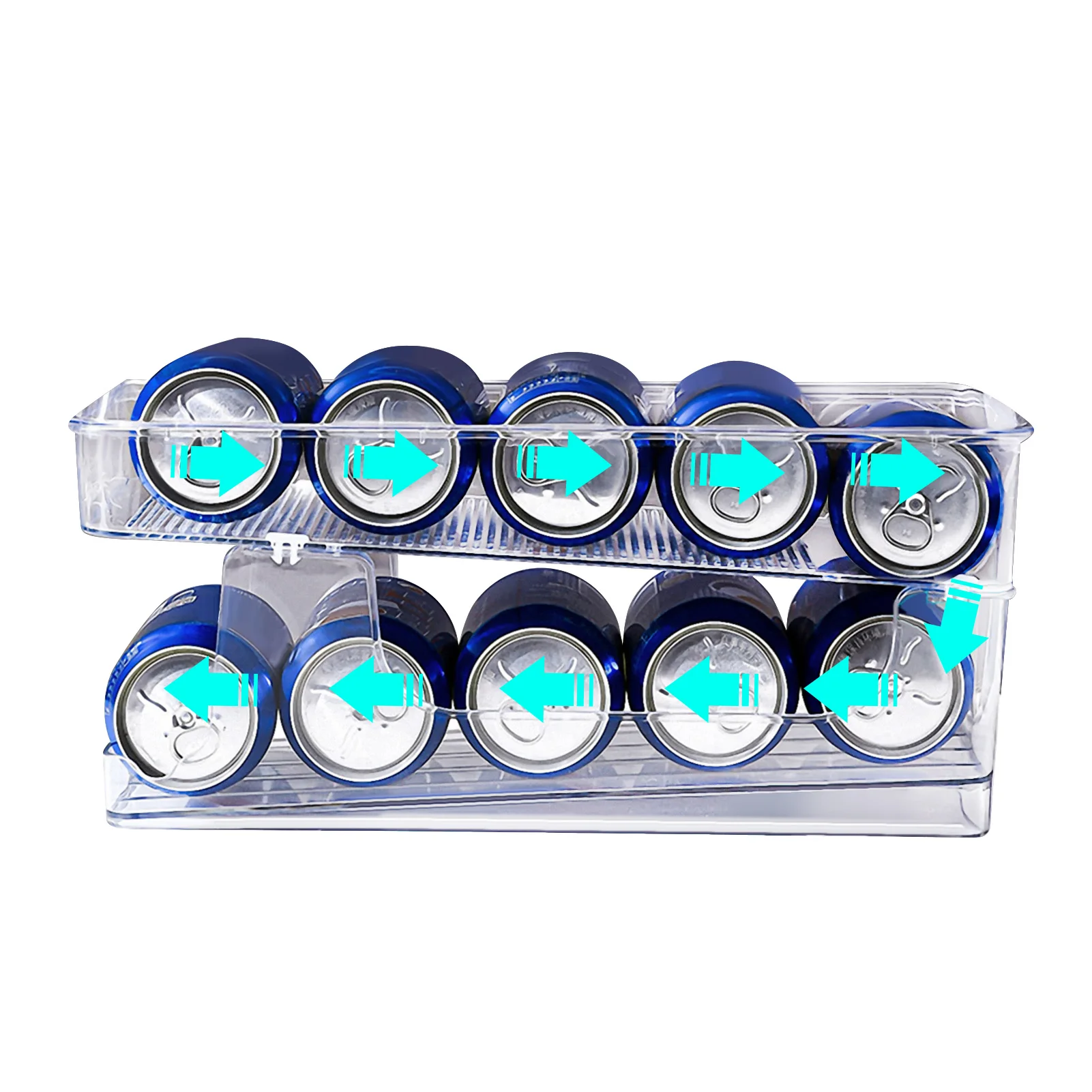 

Beer And Beverage Storage Rack Stackable Can Holder Dispenser With Lid For Fridge Pantry Freezer Storage Organizer Bin For