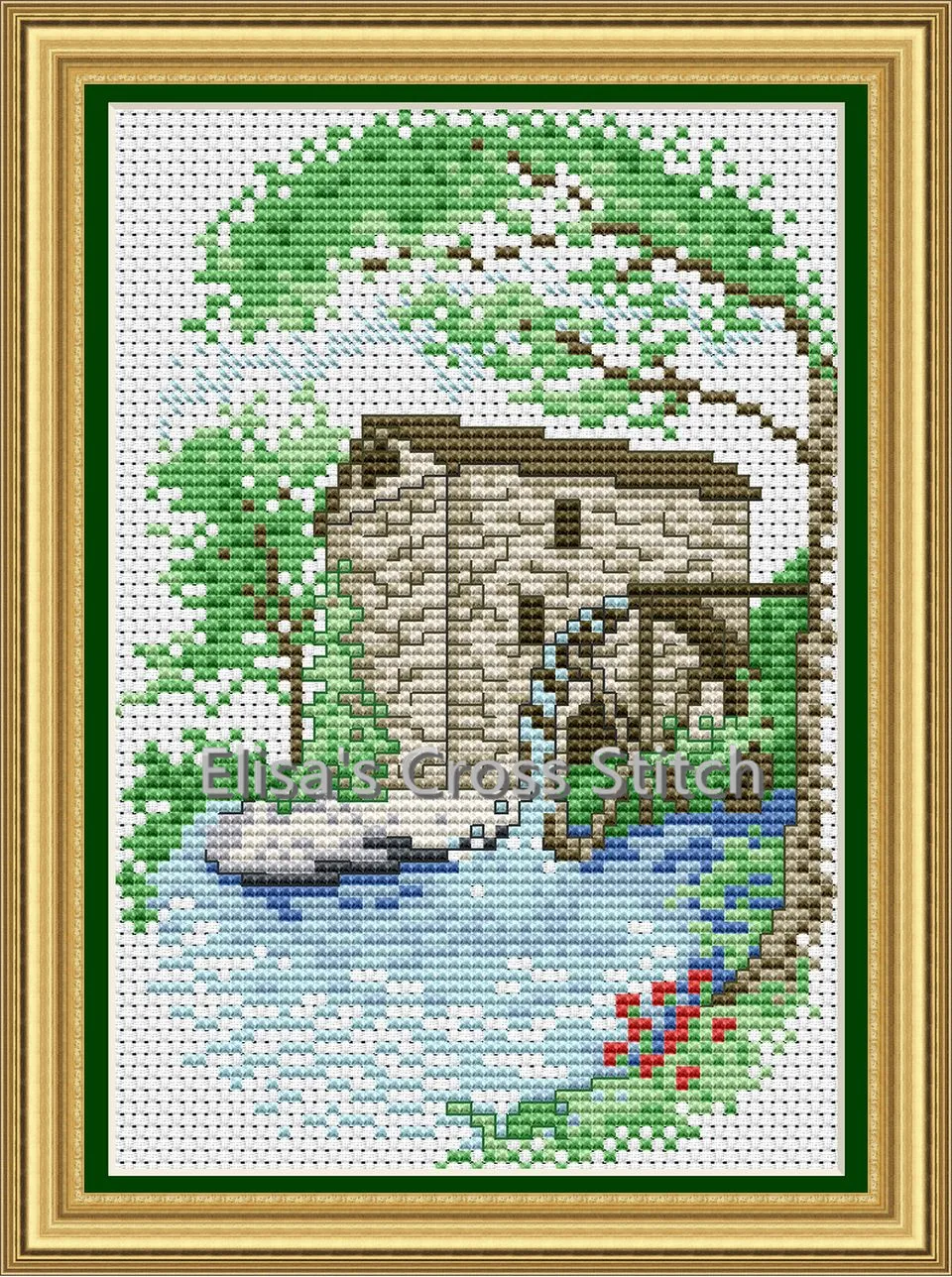 

SJ032B Stich Cross Stitch Kits Craft Packages Cotton Seasons Painting Counted China DIY Needlework Embroidery Cross-Stitching