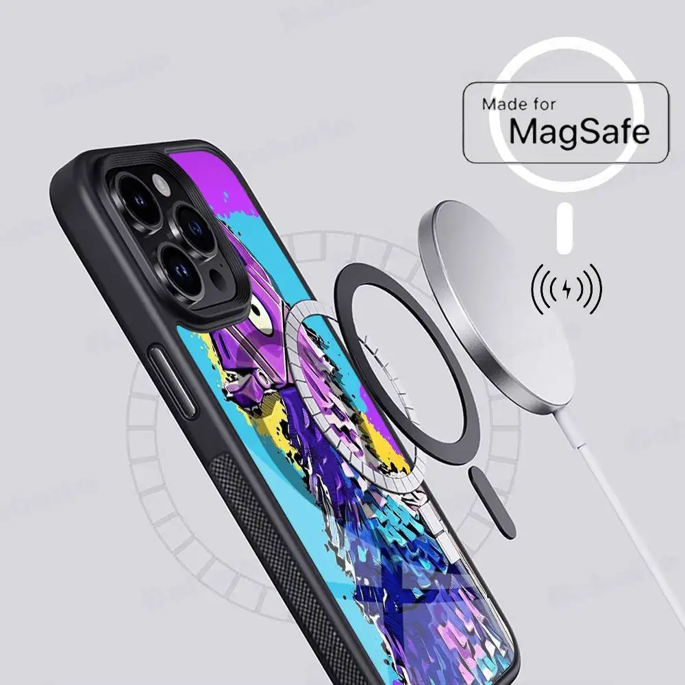 Фото Чехол для телефона F-Fortnites-Cools, магнитный чехол для iPhone 17, 16, 15, 14, 13, 12, 11, чехол для беспроводной зарядки Magsafe №3