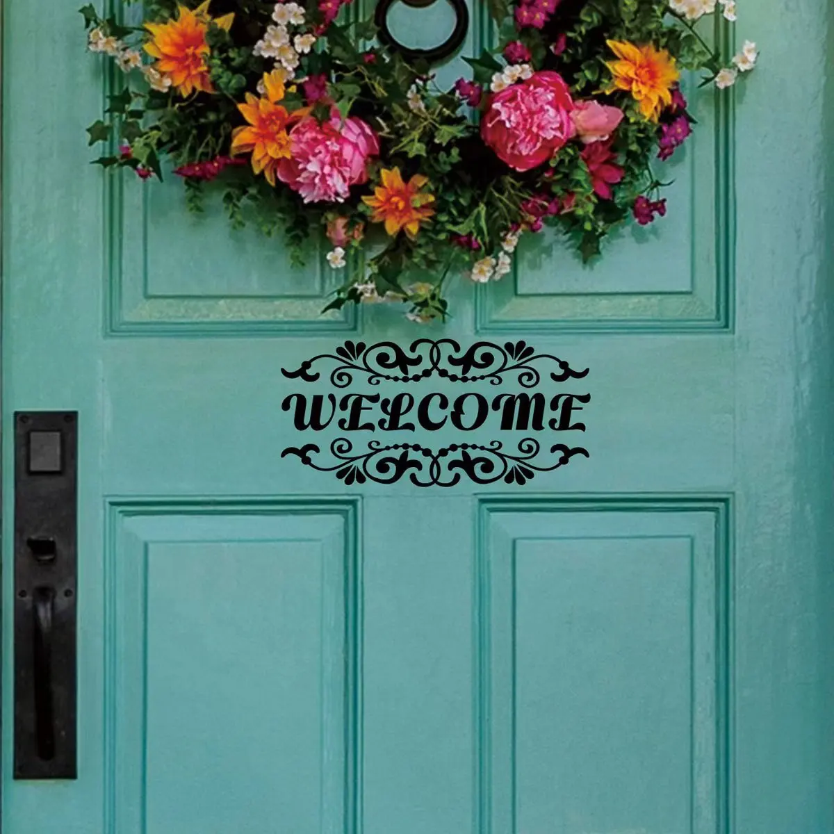 

Welcome Creative New English Wall Sticker Background Wall Decorative Painting Self-adhesive Living Room Bedroom Children's Room