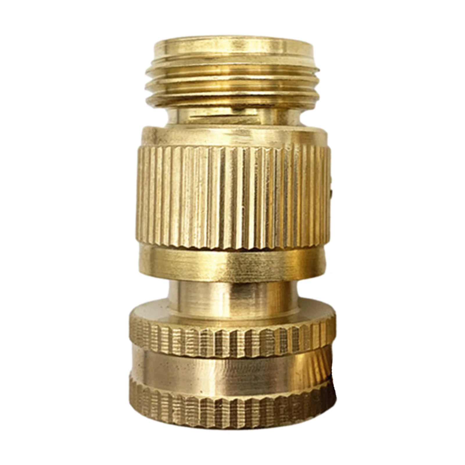 

Garden Hose Quick Connector Safe And Durable Solid Brass Quick Connector Easy Connect Fittings No-Leak Water Hose Connectors