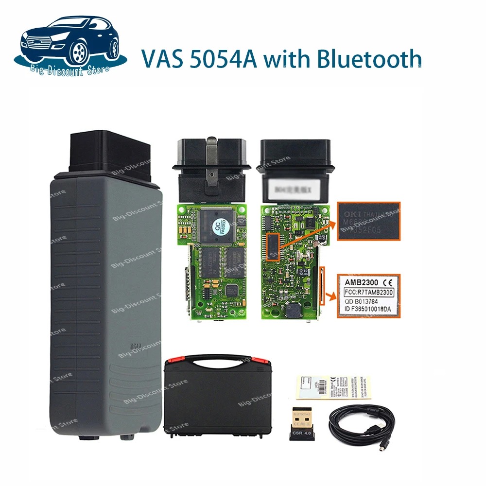 2024 оригинальный полный чип OKI VAS 50-54A V7.2.1 с Bluetooth синей лампой 5054 BT baby230 OBDII