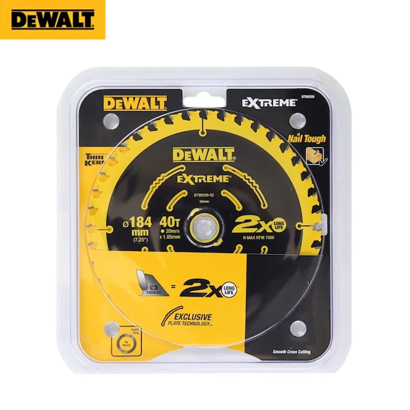 Дисковая пила DEWALT DT90257 DT90259 184 мм * 40 т/24 т