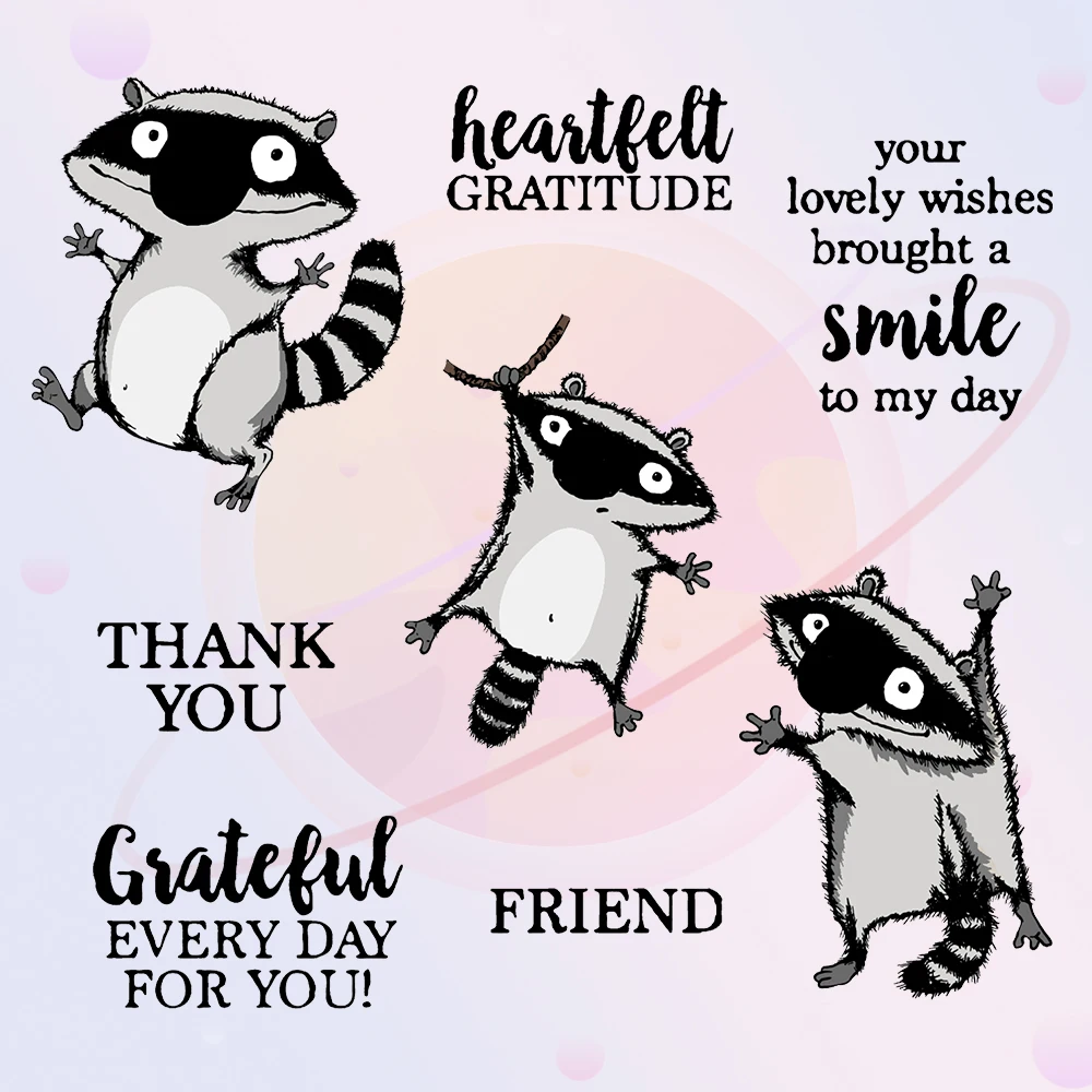 Забавные мини-штампы с летящей белкой и прозрачный штамп для скрапбукинга