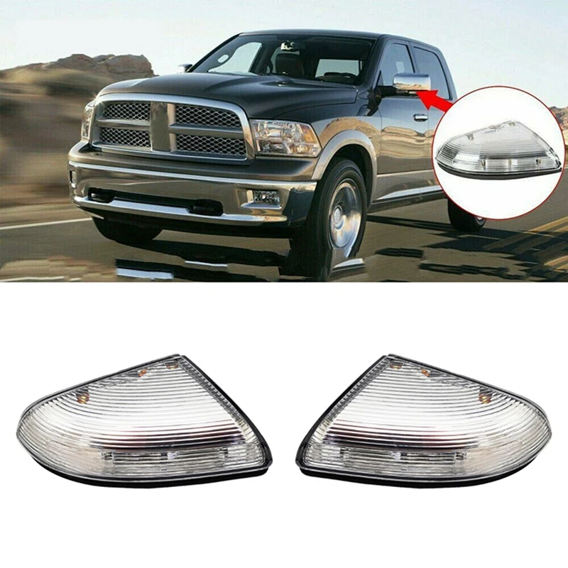 

Mirror Turn Signal Lights Lamp And Housing For Dodge Ram 1500 2500 2009-2018