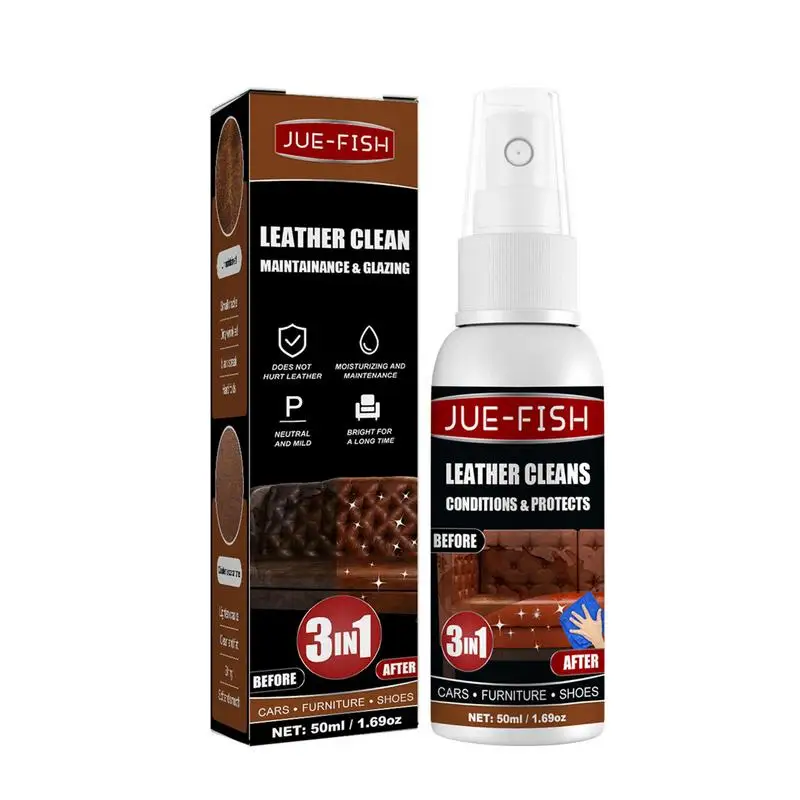 

Leather Cleaner For Furniture 50ml Leather Cleaner And Conditioner Effective Polish And Conditioner For Furniture Car Purses