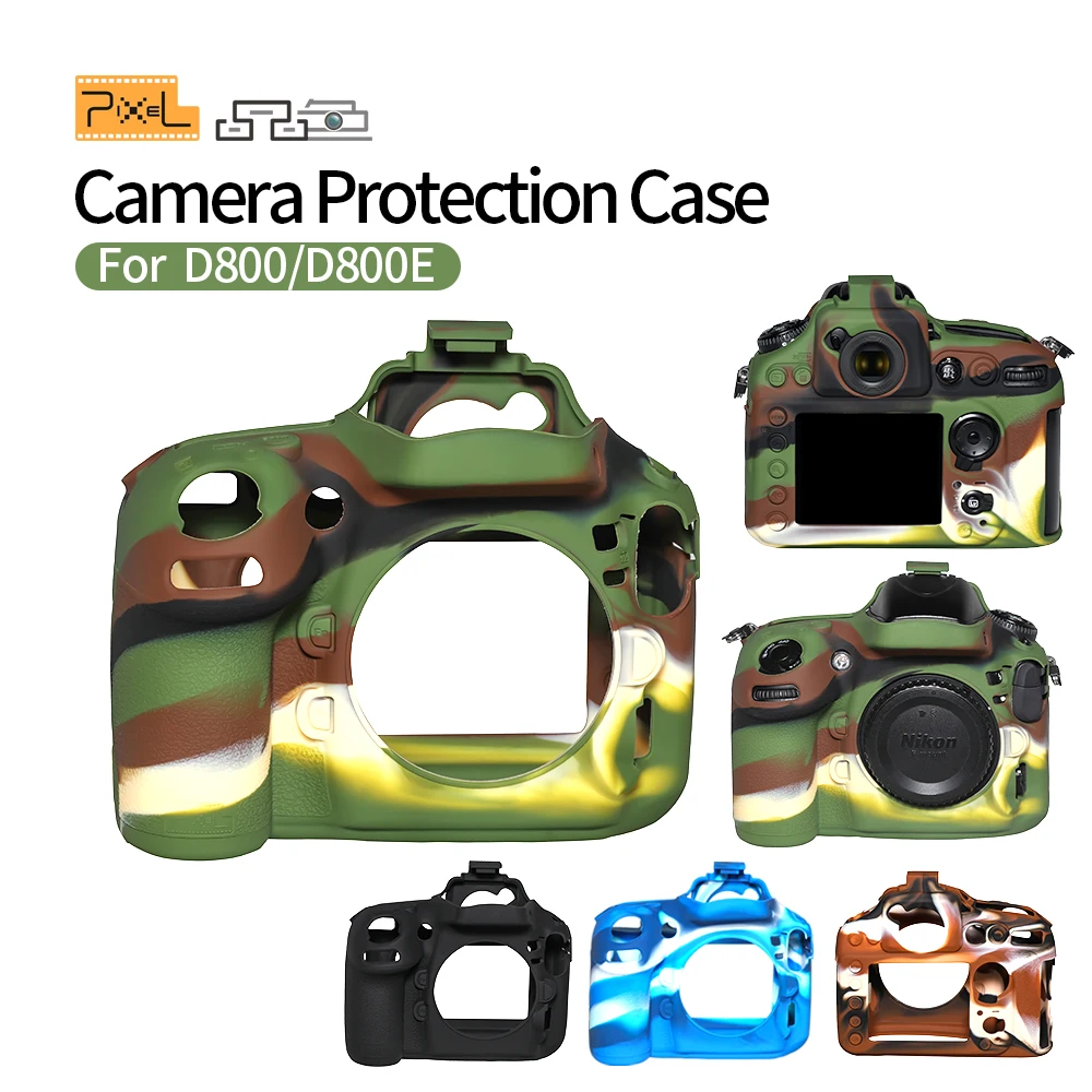 

Pixel Camera Protector Silicone Case Cover DSLR Camera Bag For Nikon D800/D800E