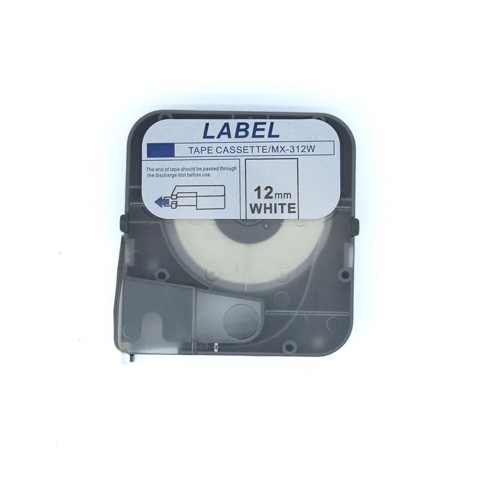 

Label Sticker mx-312w 12mm white Tape Cassette For max Letatwin wire marker cable ID Printer lm-380e,lm-390a/pc,lm-400a,lm-370e