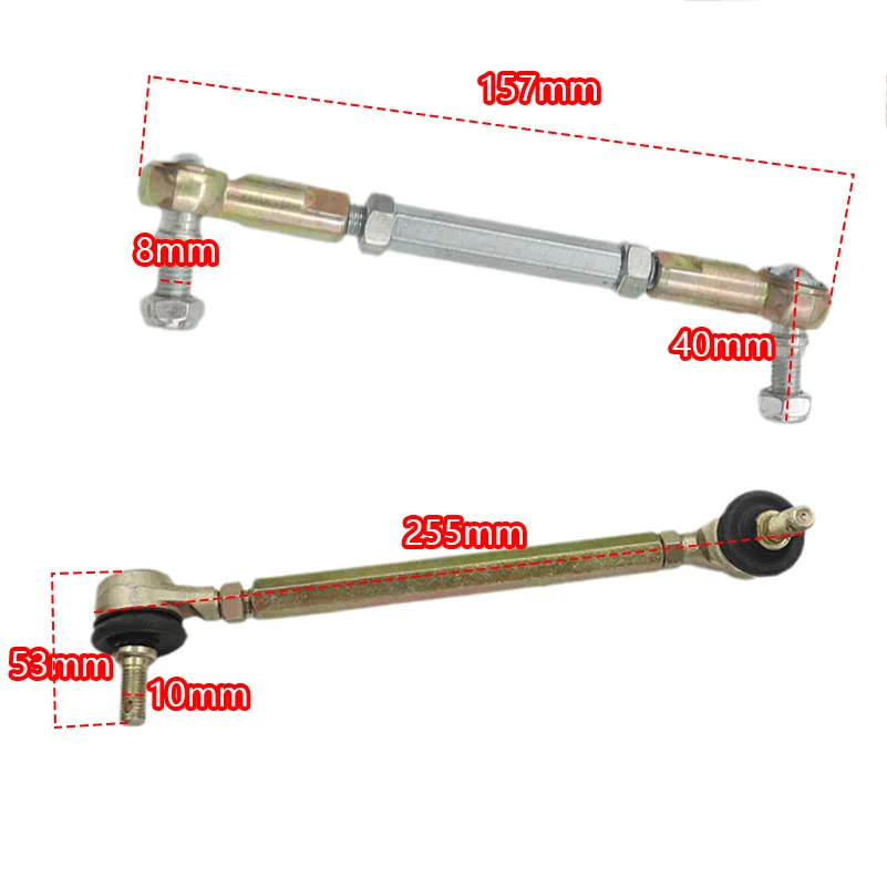 1 пара/2 шт. 157 мм/255 мм M8/M10 Комплект рулевой тяги шаровые шарнирные детали для