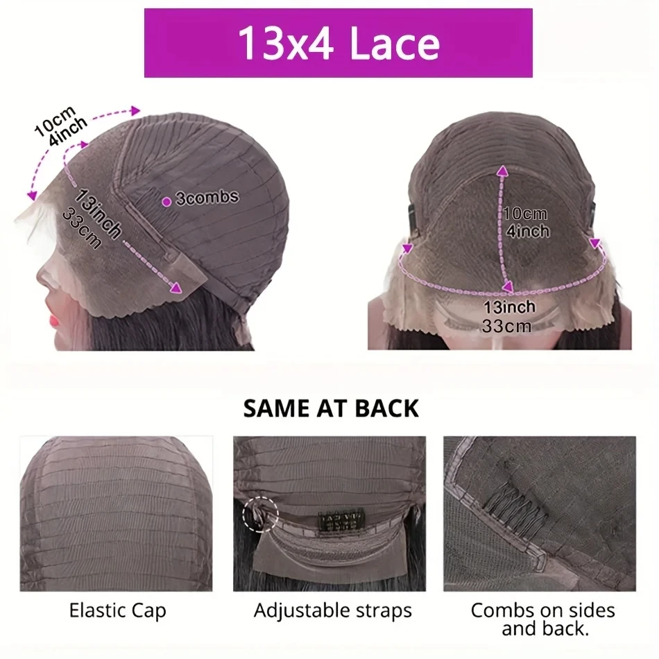 Dula A Hair 13x4 Фронтальный парик с объемной волной Прозрачная кружевная застежка Remy