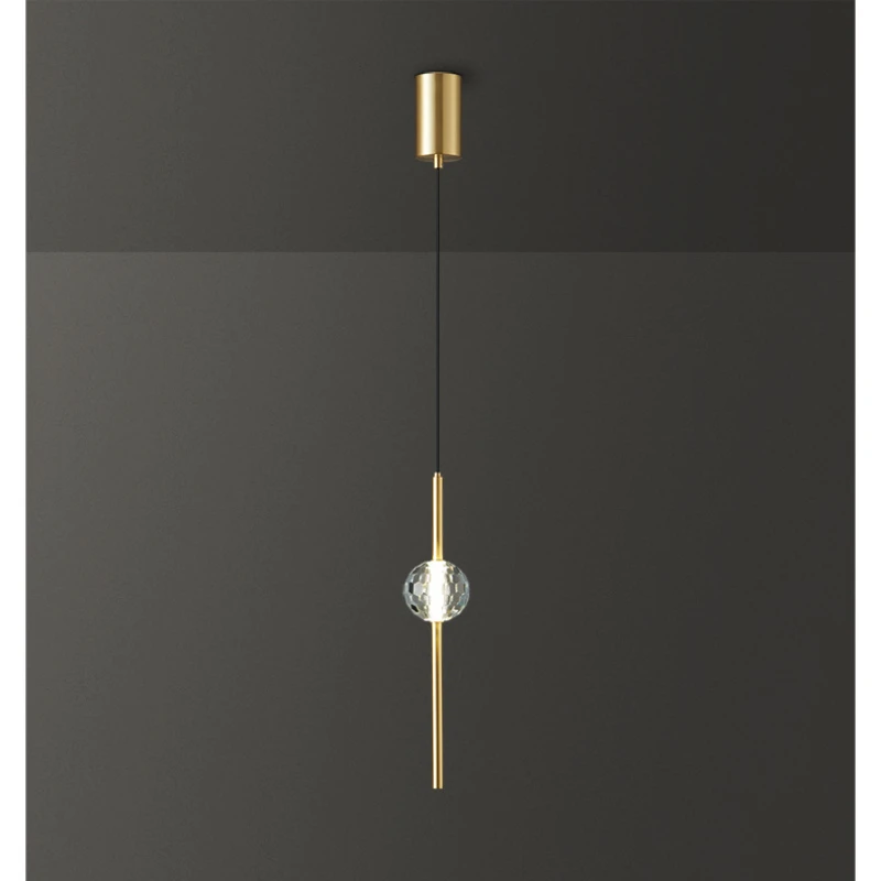 Copper Modern Led Pendant Light for Home Living Dining Room 