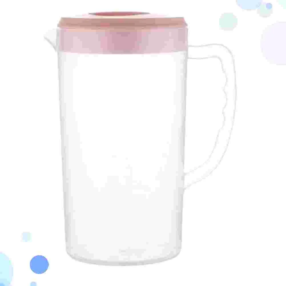 

Pitcher Water Plasticbeverage Tea Jugcold Kettle Pitchers Lid Icedcarafe Drink Lemonade Clear Container Hot Pot Fridge Ice