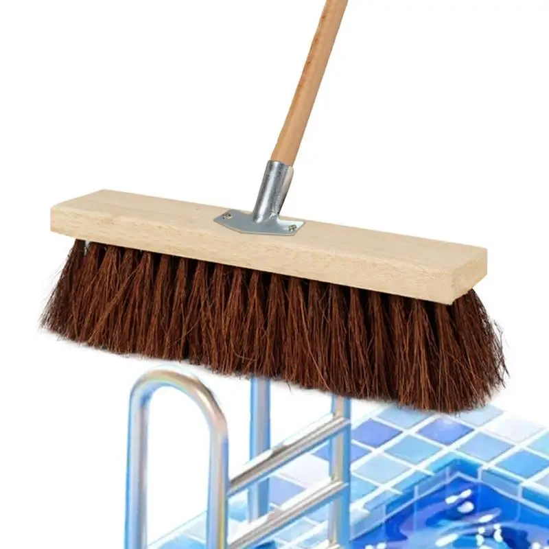 

Outdoor Push Broom Wide Push Brooms Patio Broom Multifunctional Outdoor 3 Sizes Yard Broom Household Cleaning Supplies Wear