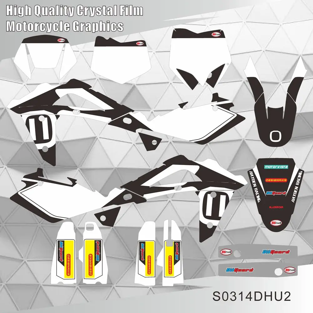 Для Husqvarna TC TE 250 450 510 2005 2006 2007 полный графический Набор наклеек с наклейками задний