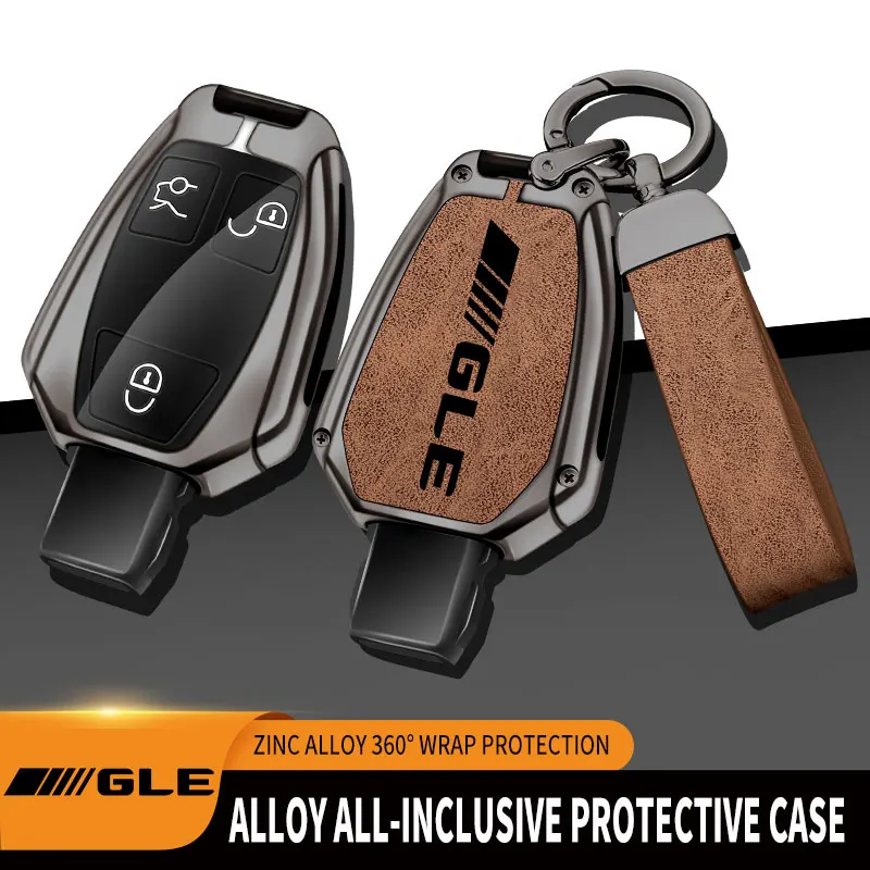 

Zinc Alloy Car Key Case Cover For Mercedes Benz GLE450 GLE350 GLC320 GLC400 Remote Control Protector For Mercedes Benz GLE