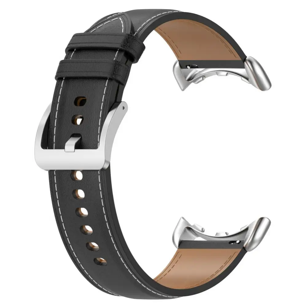 

Smart Watch Wrist Strap Weat-proof Band Thickening Watch Watch Strap Leather Waterproof For Google Pixel Watch Leather Strap