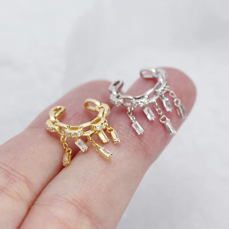 WANTME серьги-клипсы из серебра 925