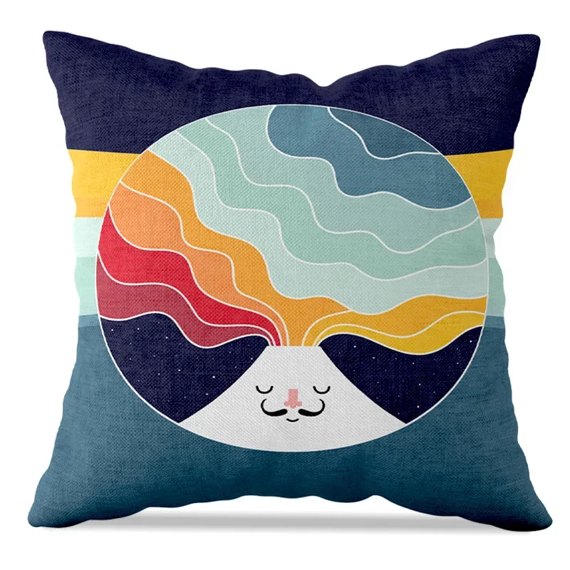 Простая Скандинавская осенне-зимняя художественная Подушка диван-стол Loc -Metrops