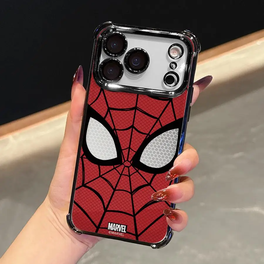 Фото Новый чехол для телефона Marvel Spider-Man для Apple iPhone 17 Pro Max 14 13 16e 11 Air 15 16 Pro 12 Plus №3
