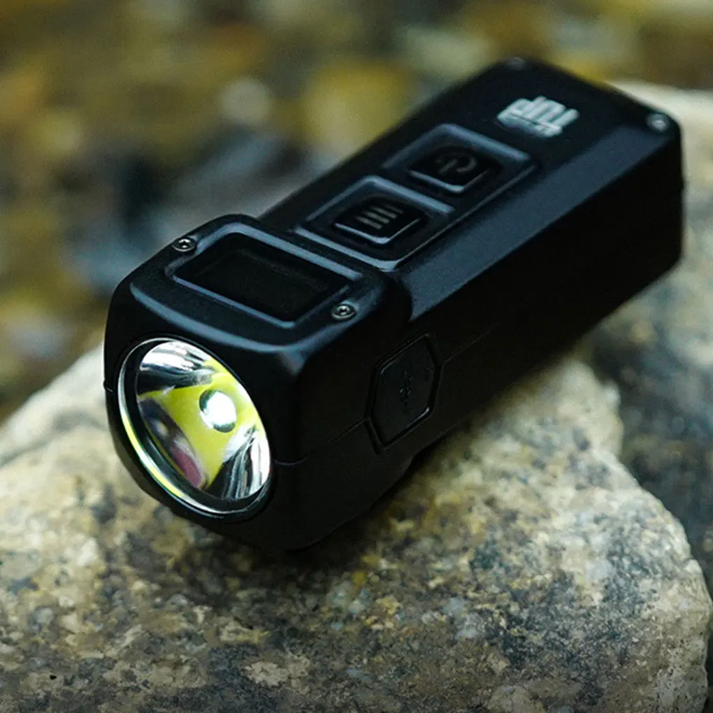 

USB Rechargeable Flashlight Aluminum Alloy Torch Outdoor Lamp Backpacking