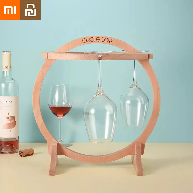 

Xiaomi Youpin Circle Joy Goblet Upside Down Home Shelf Hanger Wine Cabinet Crystal Cup Holder Light Luxury Modern Decoration