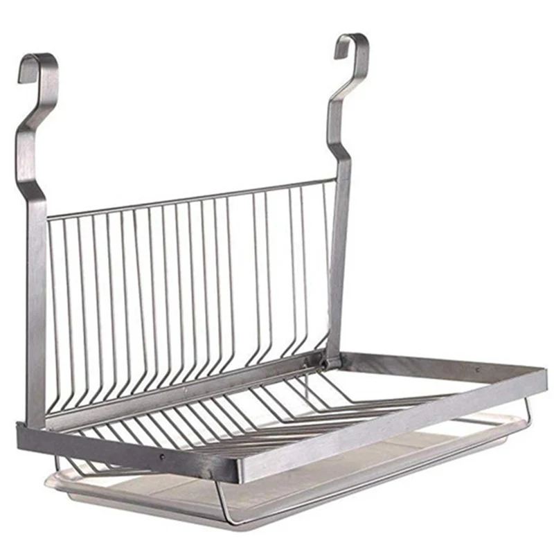 

Dish Rack Foldable Dish Drying Rack With Drip Tray For Hanging Dish Drainer Plate Storage Rack Dish Holder Wall Dish