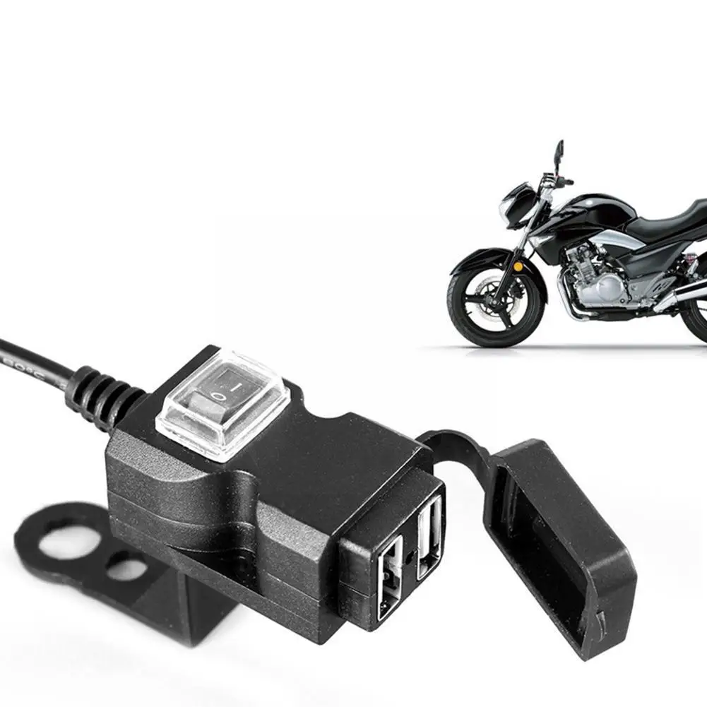 

12 В двойной Usb-порт, водонепроницаемое зарядное устройство на руль мотоцикла, адаптер питания, розетка для N7i9