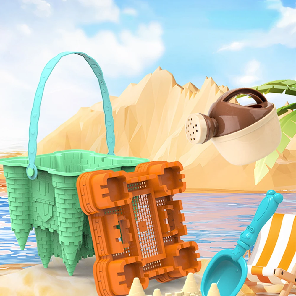Пляжный Замок Набор Игрушек Для Песка Детские Летние Интерактивные Игровые