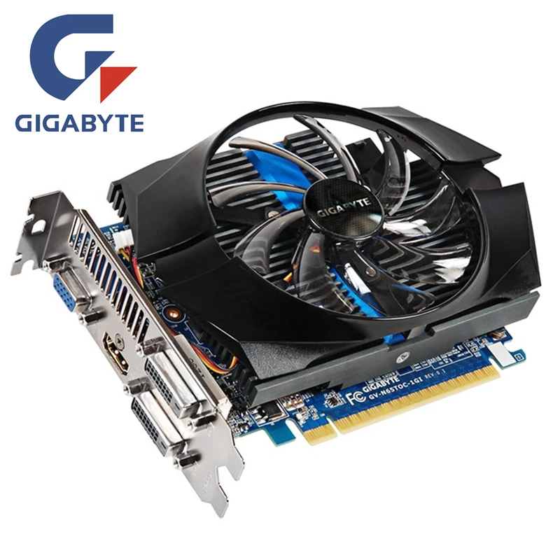 

GIGABYTE GTX 650Ti 1GB Graphics Cards 128Bit GDDR5 GV-N65TOC-1GI Video Card for nVIDIA Geforce GTX 650Ti Hdmi Dvi VGA Cards Used