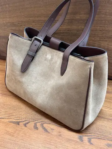 Женская замшевая сумочка из воловьей кожи с изысканным декором из бисера