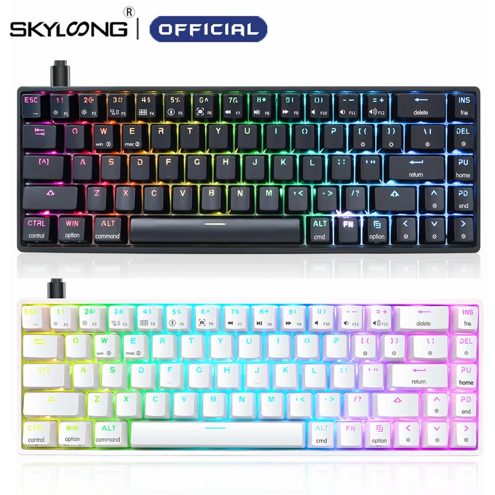 SKYLOONG GK68 Gaming Mechanical Keyboard Wired Programmable Optical Hot Swappable RGB Backlight 68 Key Gamer Keyboard For PC/WIN